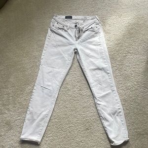 J Crew toothpick creme jeans
